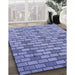 Machine Washable Transitional Slate Blue Rug in a Family Room, wshpat1227blu