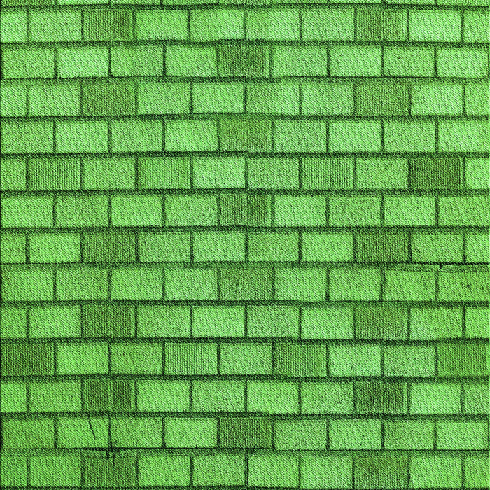 Patterned Green Rug, pat1227grn