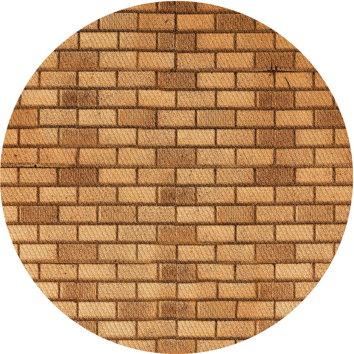 Square Patterned Mahogany Brown Rug, pat1227org