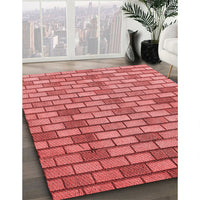 Patterned Red Rug, pat1227rd