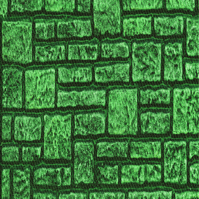 Patterned Deep Emerald Green Rug, pat1228grn