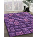 Machine Washable Transitional Purple Rug in a Family Room, wshpat1228pur