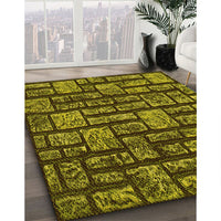 Patterned Brown Rug, pat1228yw