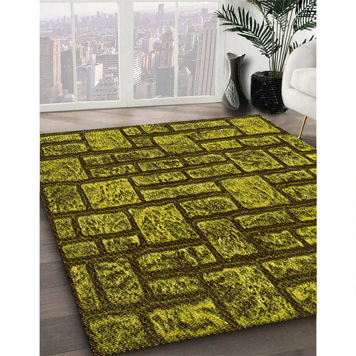 Machine Washable Transitional Brown Rug in a Family Room, wshpat1228yw
