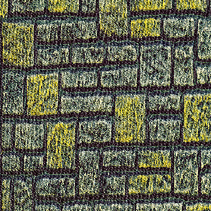 Patterned Charcoal Black Novelty Rug, pat1228