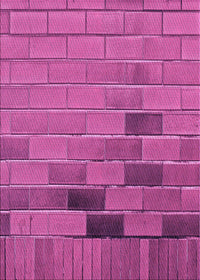 Machine Washable Transitional Medium Violet Red Pink Rug, wshpat1229pur