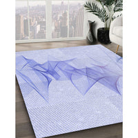 Patterned Lavender Blue Rug, pat123blu