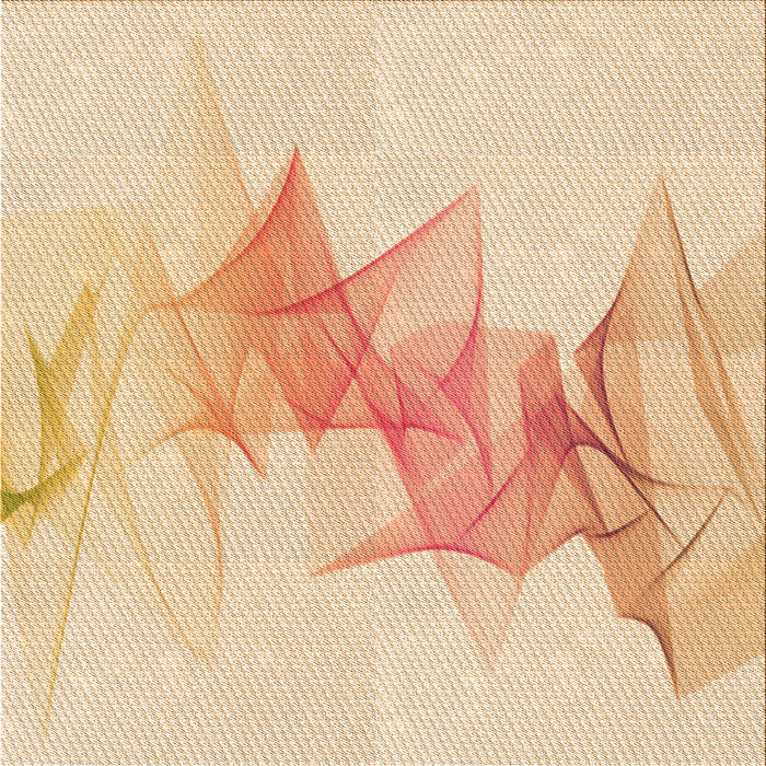 Round Patterned Golden Blonde Gold Rug, pat123org