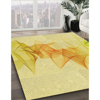 Patterned Yellow Rug, pat123yw