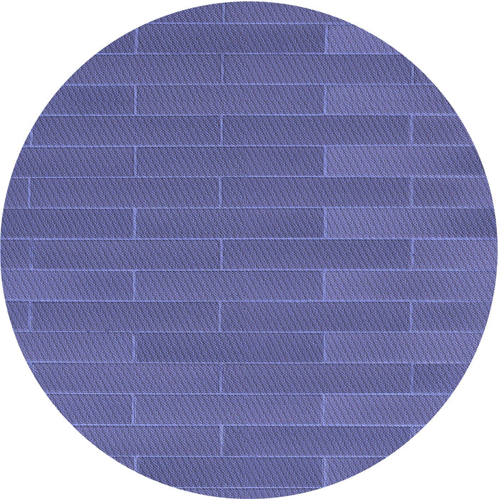 Square Machine Washable Transitional Deep Periwinkle Purple Rug in a Living Room, wshpat1230blu