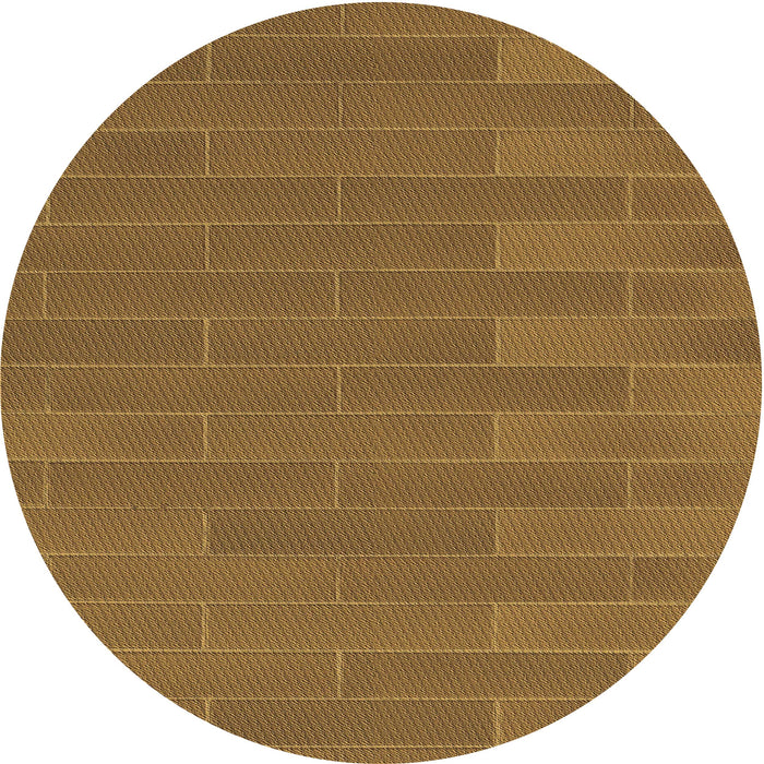 Square Patterned Saddle Brown Rug, pat1230brn