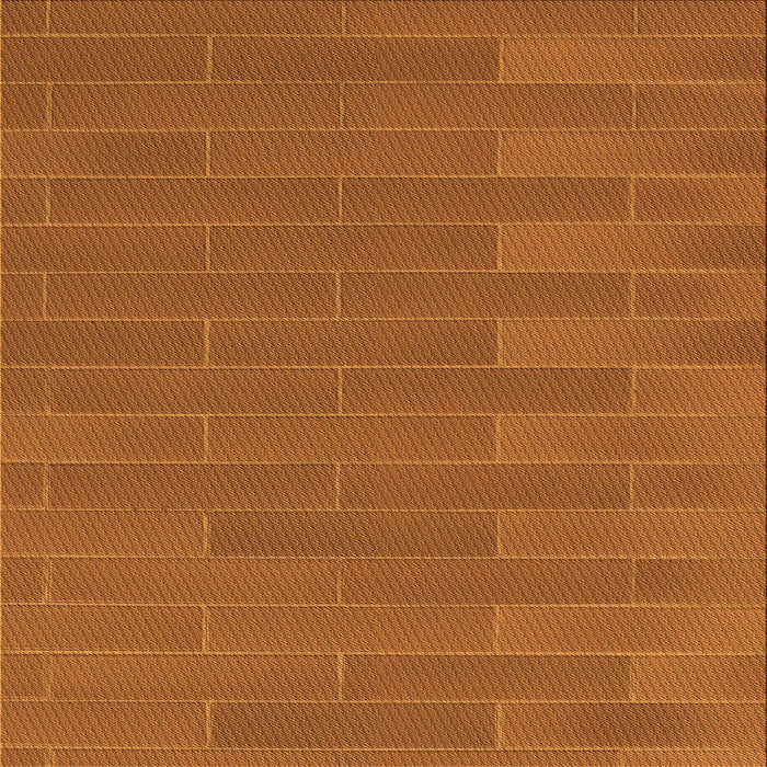 Round Machine Washable Transitional Neon Orange Rug, wshpat1230org