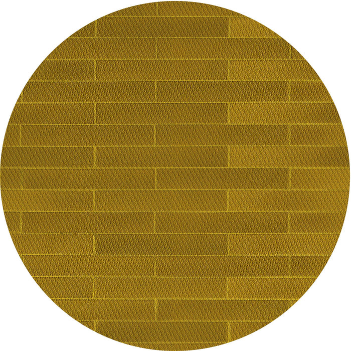 Square Patterned Orange Gold Rug, pat1230yw