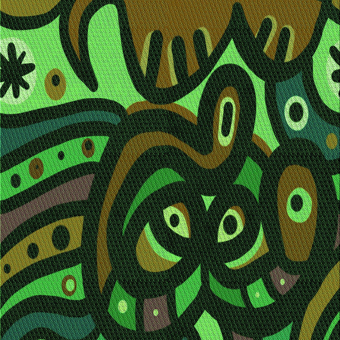 Machine Washable Transitional Dark Lime Green Rug, wshpat1231grn
