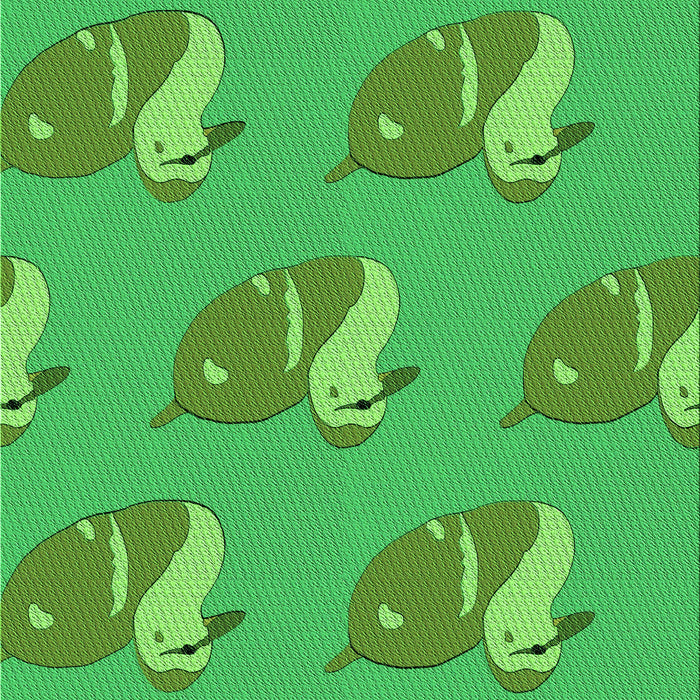 Patterned Neon Green Rug, pat1233grn