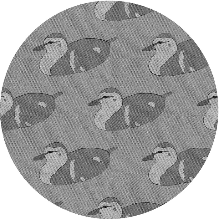 Square Patterned Dark Gray Rug, pat1233gry