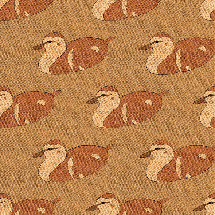 Round Patterned Dark Orange Rug, pat1233org