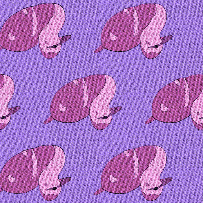 Machine Washable Transitional Purple Rug, wshpat1233pur