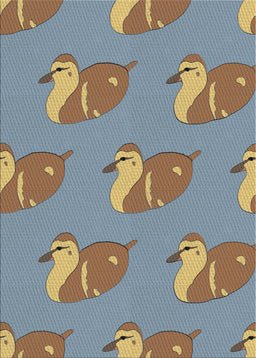 Patterned Cloud Gray Novelty Rug, pat1233