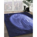 Machine Washable Transitional Night Blue Rug in a Family Room, wshpat1234blu