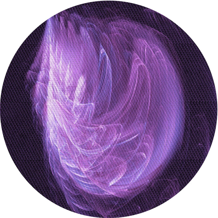 Square Machine Washable Transitional Dark Purple Rug in a Living Room, wshpat1234pur