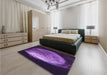 Patterned Dark Purple Rug in a Bedroom, pat1234pur