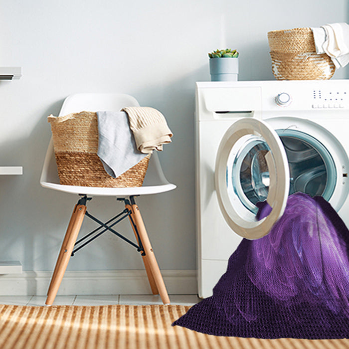 Machine Washable Transitional Dark Purple Rug in a Washing Machine, wshpat1234pur