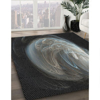 Patterned Gray Novelty Rug, pat1234