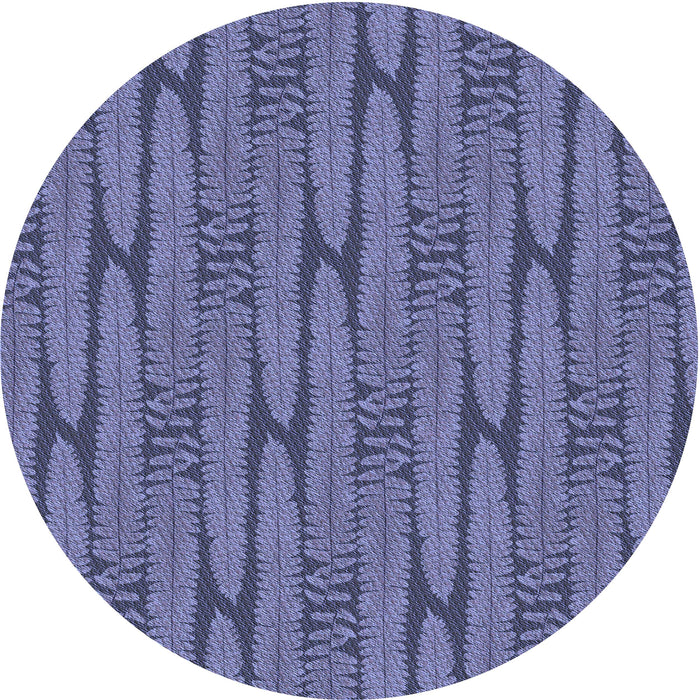 Square Patterned Deep Periwinkle Purple Rug, pat1235blu