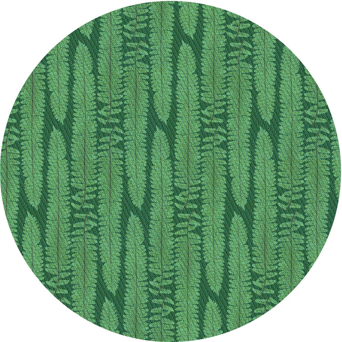 Square Patterned Forest Green Rug, pat1235lblu