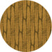 Square Patterned Dark Bronze Brown Rug, pat1235org