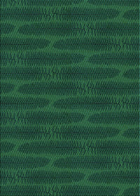 Machine Washable Transitional Deep Emerald Green Rug, wshpat1236lblu