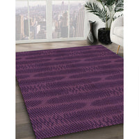 Patterned Purple Lily Purple Rug, pat1236pur