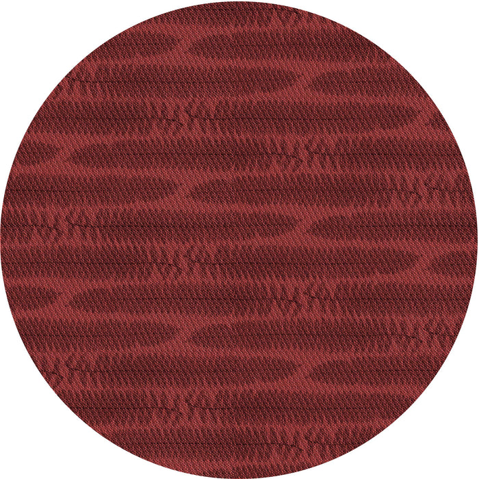 Square Patterned Maroon Red Rug, pat1236rd