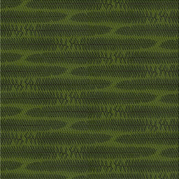 Square Patterned Dark Forest Green Novelty Rug, pat1236