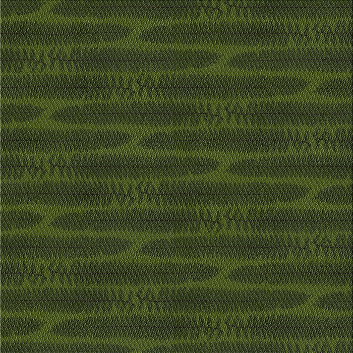 Square Patterned Dark Forest Green Novelty Rug, pat1236