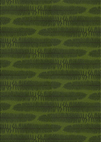 Machine Washable Transitional Dark Forest Green Rug, wshpat1236