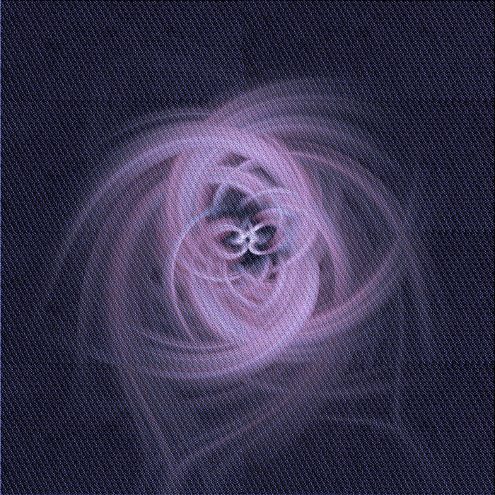 Round Patterned Deep Periwinkle Purple Rug, pat1237blu