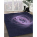 Machine Washable Transitional Deep Periwinkle Purple Rug in a Family Room, wshpat1237blu