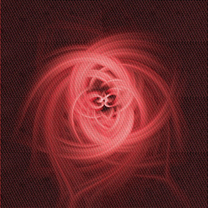 Round Patterned Maroon Red Rug, pat1237rd