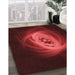 Machine Washable Transitional Maroon Red Rug in a Family Room, wshpat1237rd