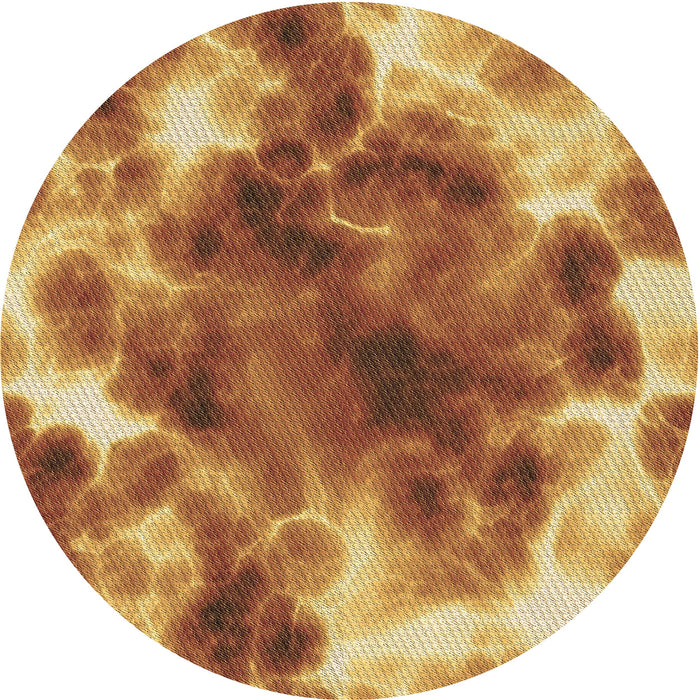 Square Machine Washable Transitional Orange Rug in a Living Room, wshpat1238brn