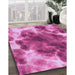 Patterned Violet Purple Rug in Family Room, pat1238pur