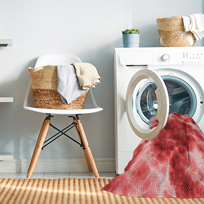 Machine Washable Transitional Red Rug in a Washing Machine, wshpat1238rd