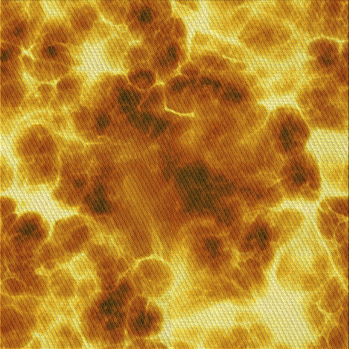 Round Patterned Orange Red Orange Rug, pat1238yw