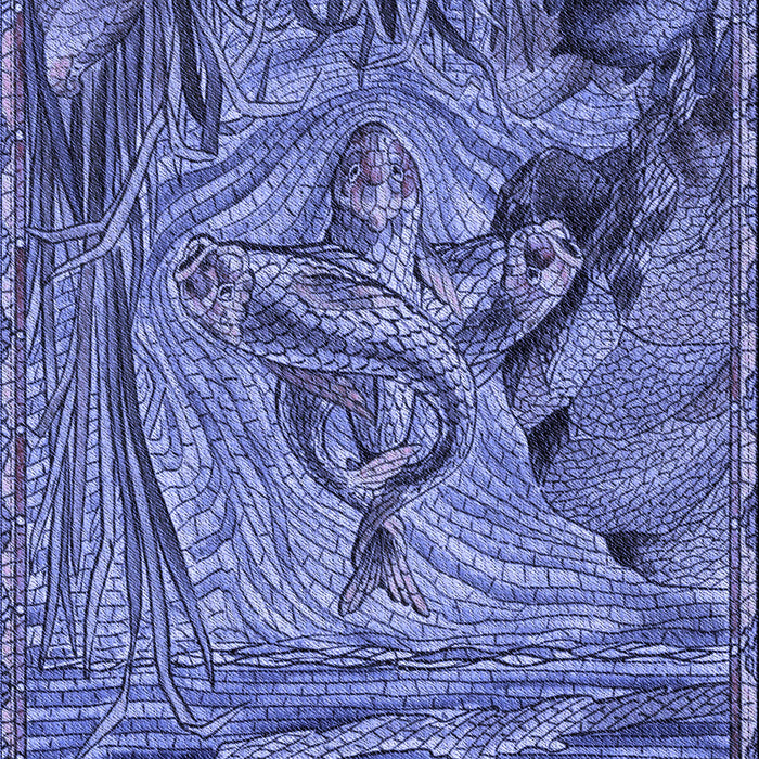 Machine Washable Transitional Sky Blue Rug, wshpat1239blu