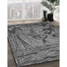 Machine Washable Transitional Dark Gray Rug in a Family Room, wshpat1239gry