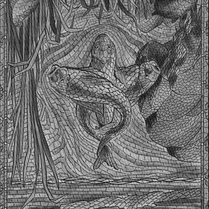 Machine Washable Transitional Dark Gray Rug, wshpat1239gry