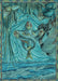 Patterned Turquoise Green Rug, pat1239lblu
