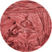Square Patterned Red Rug, pat1239rd
